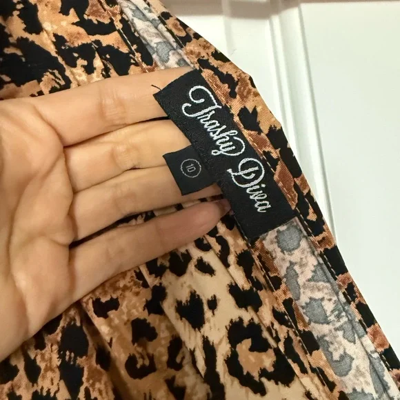 Trashy Diva Leopard-Print Maxi Gene Dress in Tan and Brown - Picture 2 of 9